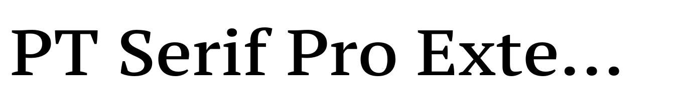 PT Serif Pro Extended Demi